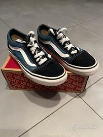 Scarpe Vans Old Skool Blu/Nero Tg 36
