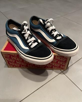 Scarpe Vans Old Skool Blu/Nero Tg 36