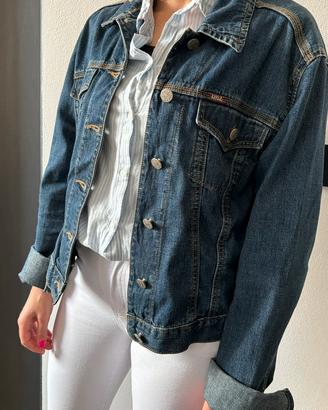 Giacca jeans vintage donna RIFLE tg. XL