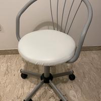 Sedia girevole con ruote