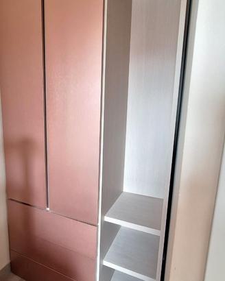 Armadio moderno finitura Oro Rosa Metallizzato – c
