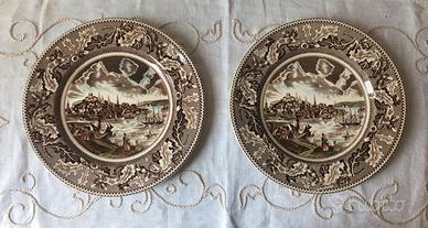 Piatti vintage in porcellana Virginia Johnson Bros