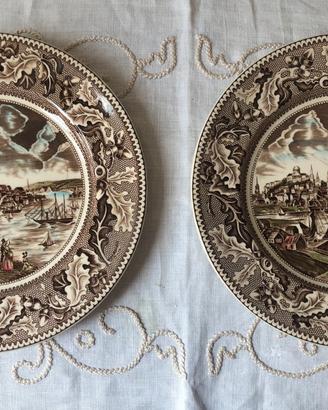 Piatti vintage in porcellana Virginia Johnson Bros