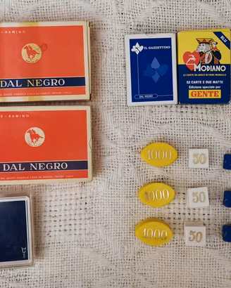 Carte da gioco con fiches 