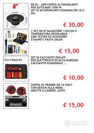 SET DI ACCESSORI PER AUTO