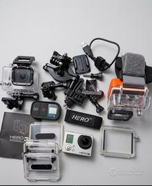 gopro hero 3 black + telecomando e accessori
