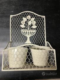 Pensile vasi lavorato a mano leggi testo