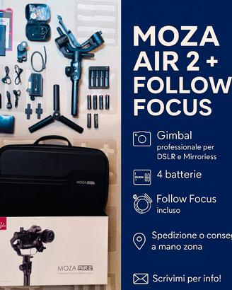 Moza Air 2  | Gimbal + Follow Focus - Kit completo