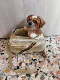 statue cane dog bag