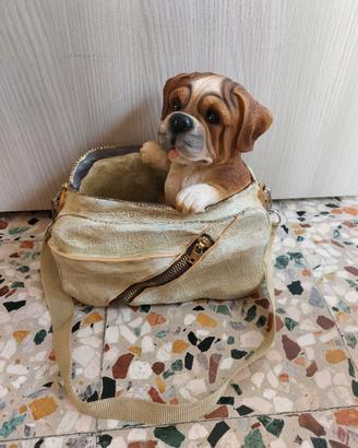 statue cane dog bag
