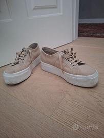 Superga beige donna para alta n 39