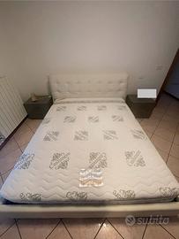 Letto matrimoniale con contenitore + materasso