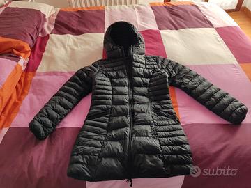 Piumino donna nero lungo tg M