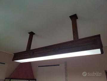 Lampada in legno artigianale 