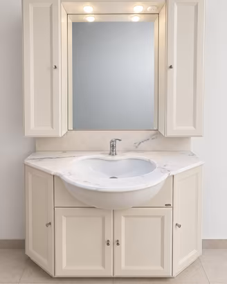 Mobile bagno completo con lavabo e specchio