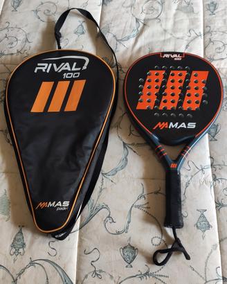 Racchetta pala da Padel Rival 100 carbonio.