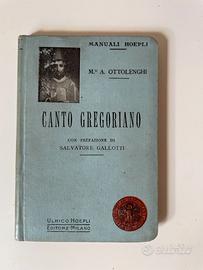 Manuali Hoepli "Canto Gregoriano"