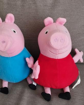 Peluche Peppa Pig e George