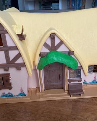 Vintage disney - la casetta di biancaneve e 7 nani
