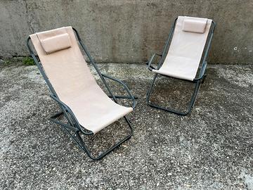 Coppia di sdraio da esterni