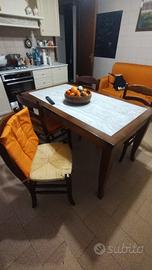 tavolo Calligaris 78x140 allungabile con 4sedie