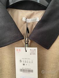 Giacca bomber  taglia S in velluto Zara