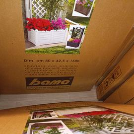 Fioriera con spalliera