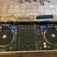 Consolle denon 3700 cdj + mixer Behringer DJX7 Pro
