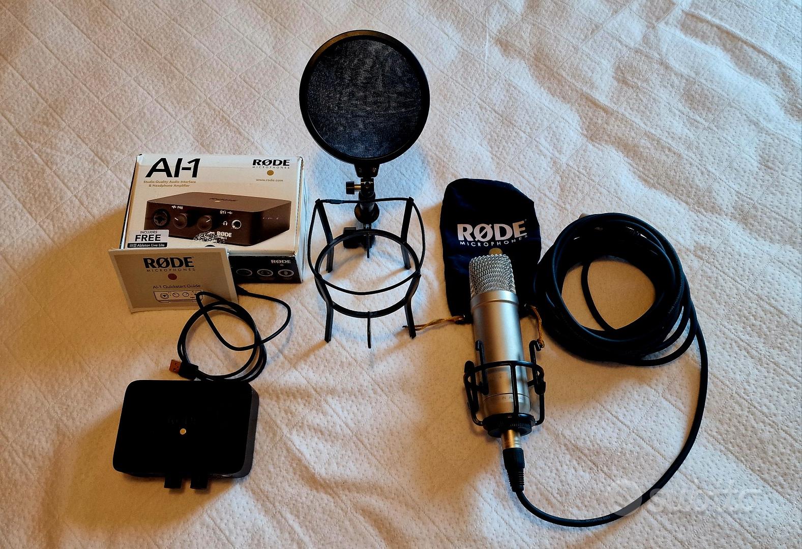 Microfono studio Rode NT1-A con interfaccia AI-1 - Audio/Video In ...