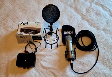 Microfono  studio Rode NT1-A con  interfaccia AI-1