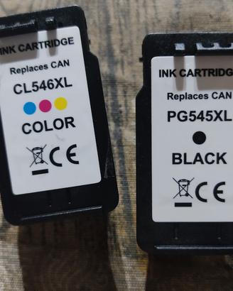 cartucce Canon 545 & 546 xl consumate al 50 in reg
