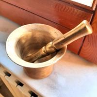 mortaio e pestello in BRONZO