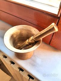 mortaio e pestello in BRONZO