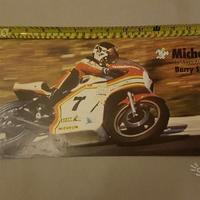 Michelin 1976 GP Sheene Suzuki manifesto originale