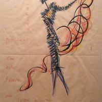 RAFAEL ALBERTI disegno tecnica mista 30x20