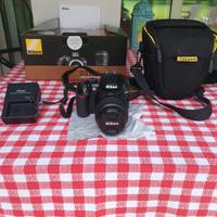 Nikon D3100 + Obiettivo Af-S Dx 18-55 + custodia