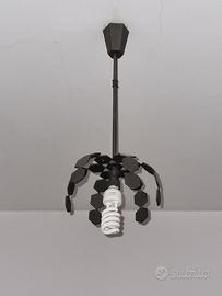 Lampadario minimal in ferro lavorato a mano da 20 