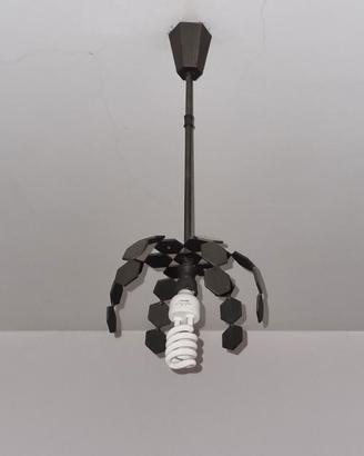 Lampadario minimal in ferro lavorato a mano da 20 