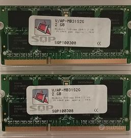 Ram Apple moduli 2 Gb DDR3 PC 1066