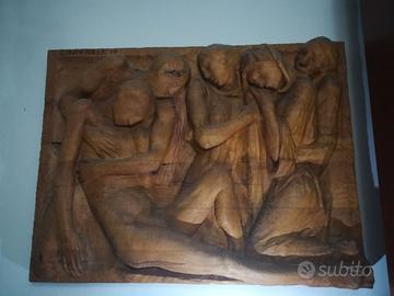 Scultura in legno “Deposizione di Cristo"