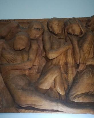 Scultura in legno “Deposizione di Cristo"