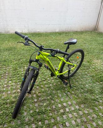 mountain bike rockrider st 100 giallo fluot/verde