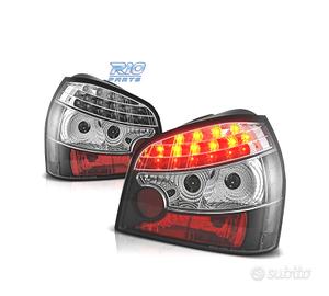 FANALI AUDI A3 96-00 LED FONDO NERO ROSSO