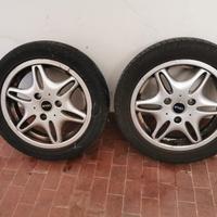 Smart coppia di cerchi in lega con gomme Smart 450