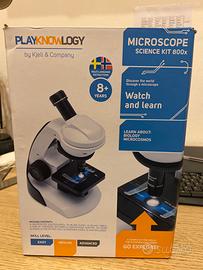 Microscopio ottico playknowlogy 800x scienze kit