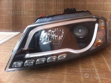 Coppia fari TubeLight DRL Audi A3 8P 08-12 neri