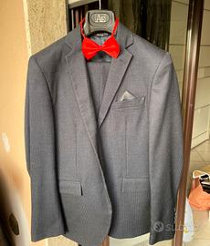 Abito completo 2pz uomo giacca e pantalone blu 48