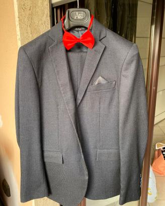 Abito completo 2pz uomo giacca e pantalone blu 48