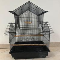 Gabbia per uccelli completa di accessori