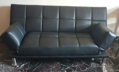 divano anche letto  simil pelle 